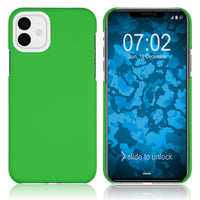 Hardcase für Apple iPhone 11 gummiert grün