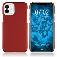 Hardcase für Apple iPhone 11 gummiert rot