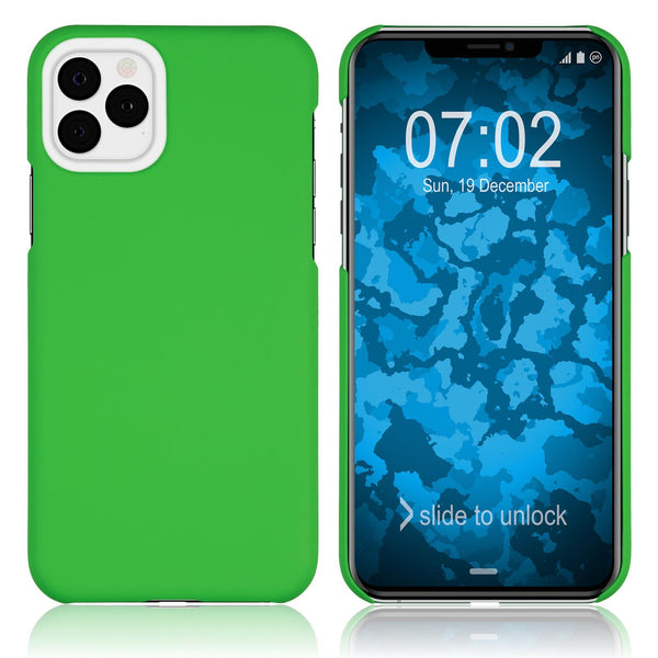 Hardcase für Apple iPhone 11 Pro gummiert grün