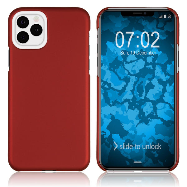 Hardcase für Apple iPhone 11 Pro gummiert rot