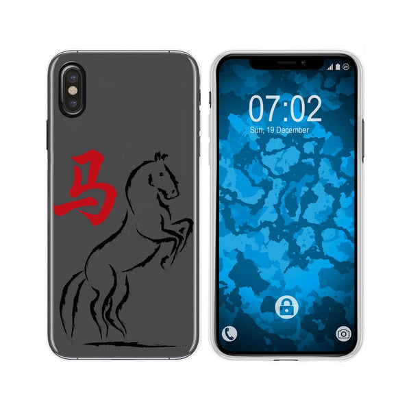 iPhone Xs Max Silikon-Hülle Tierkreis Chinesisch M7 Case