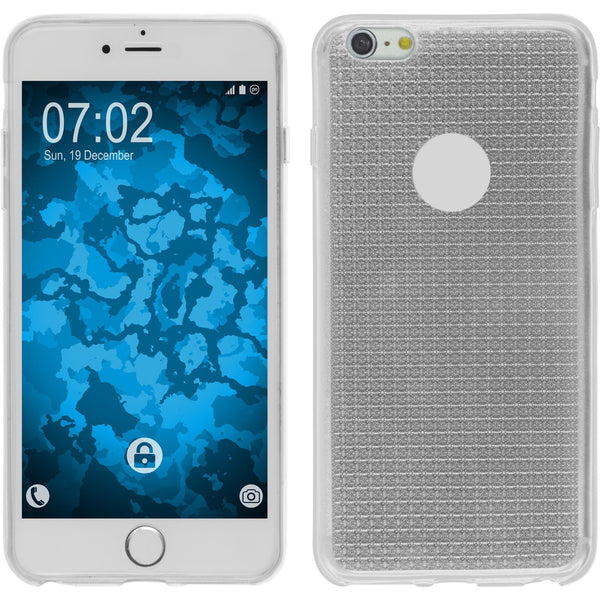 PhoneNatic Case kompatibel mit Apple iPhone 6s / 6 - clear Silikon Hülle Iced + 2 Schutzfolien