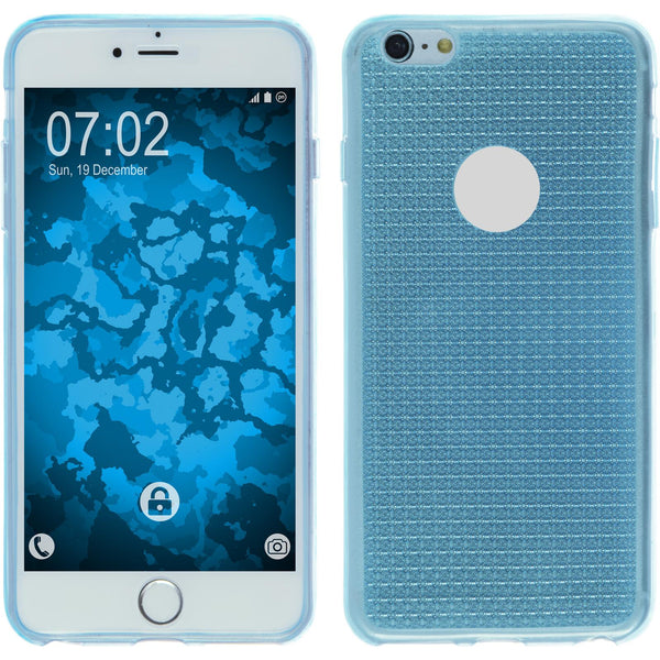PhoneNatic Case kompatibel mit Apple iPhone 6s / 6 - hellblau Silikon Hülle Iced + 2 Schutzfolien