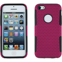 Hybridhülle für Apple iPhone 5c mesh pink