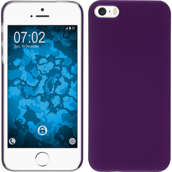 Hardcase für Apple iPhone 5 / 5s / SE gummiert lila