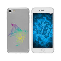 iPhone 7 / 8 / SE 2020 Silikon-Hülle Floral Fuchs M1-4 Case