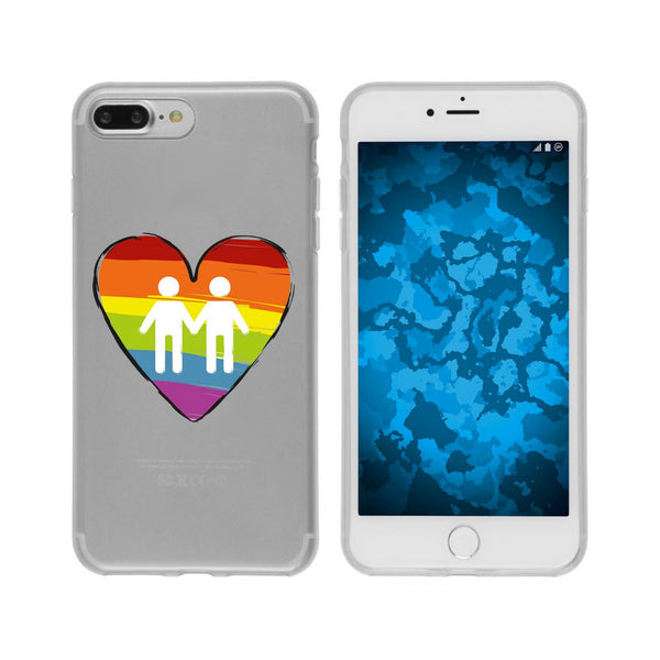 iPhone 8 Plus Silikon-Hülle pride Männer M3 Case