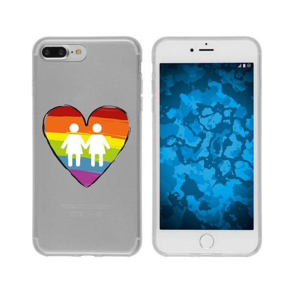 iPhone 8 Plus Silikon-Hülle pride Frauen M4 Case
