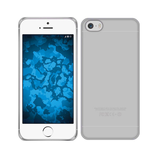 PhoneNatic Case kompatibel mit Apple iPhone 8 - Crystal Clear Silikon Hülle transparent + 2 Schutzfolien