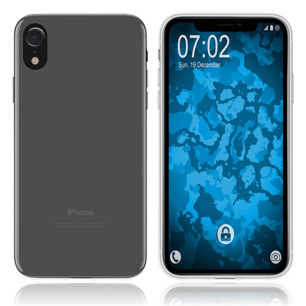 PhoneNatic Case kompatibel mit Apple iPhone Xr - clear Silikon Hülle transparent Cover