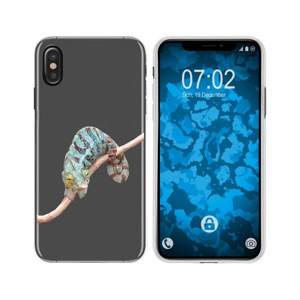 iPhone Xs Max Silikon-Hülle Vektor Tiere Camelion M7 Case