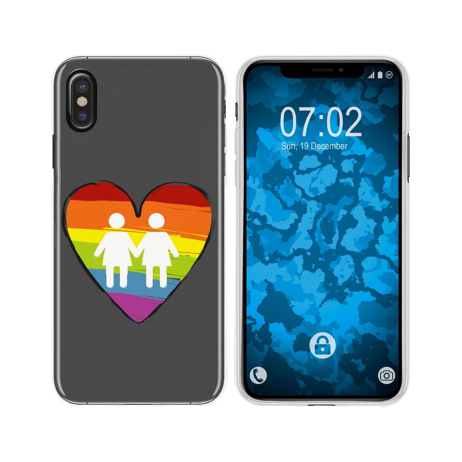 iPhone Xs Max Silikon-Hülle pride Frauen M4 Case