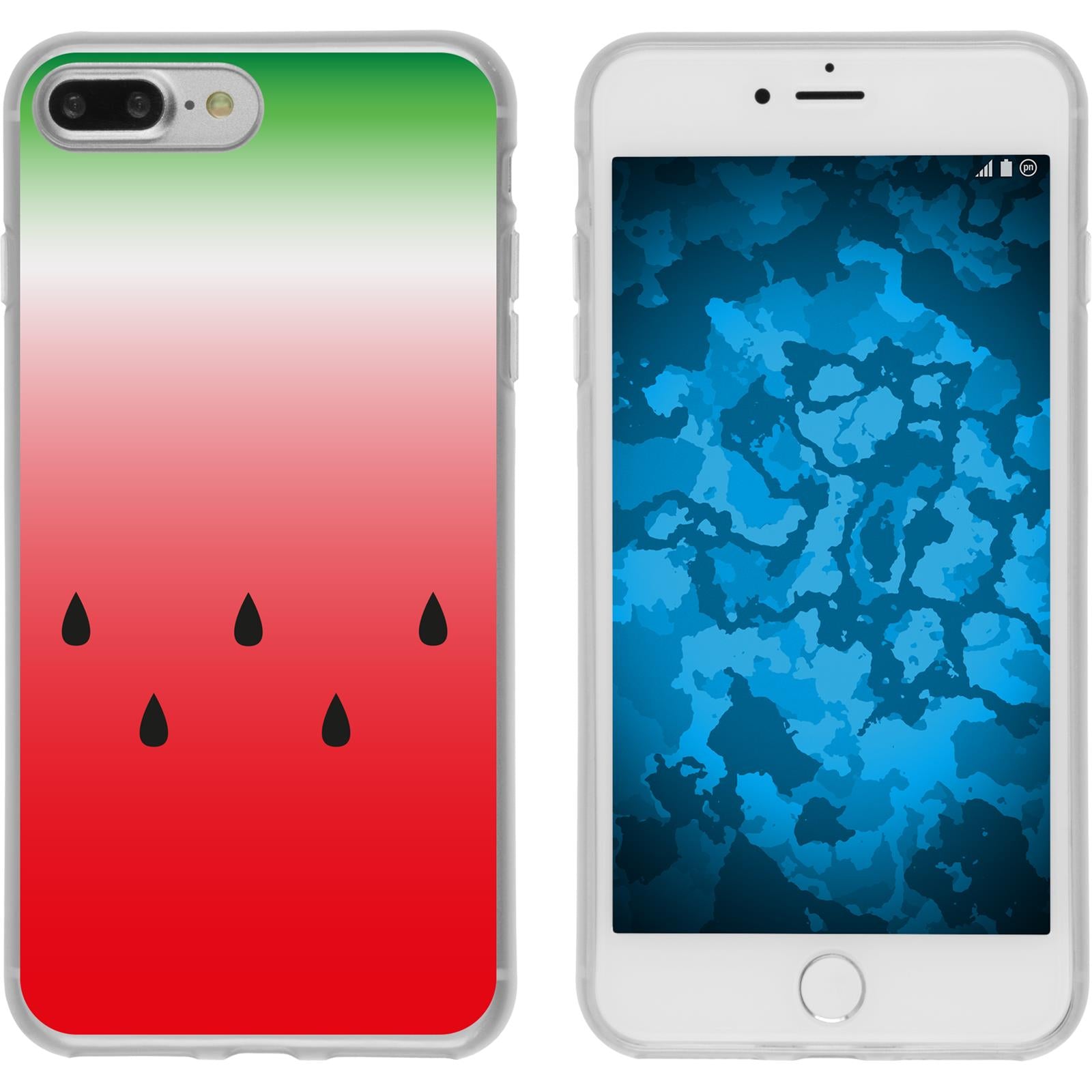 iPhone 7 Plus / 8 Plus Silikon-Hülle Sommer Melone M5 Case