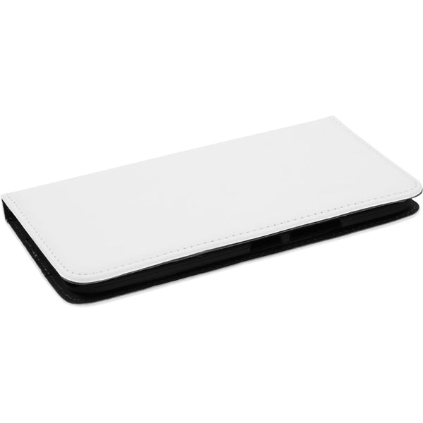 Kunst-Lederhülle für HTC 10 Book-Case weiﬂ + 2 Schutzfolien