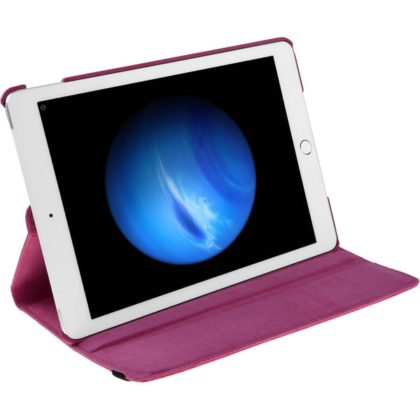 Kunst-Lederhülle für Apple iPad Pro 12.9 (2017) 360∞ pink +