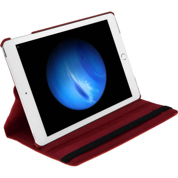 Kunst-Lederhülle für Apple iPad Pro 12.9 (2017) 360∞ rot + 2