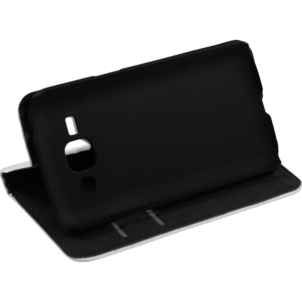 Kunst-Lederhülle für Samsung Galaxy J1 (2015 - J100) Book-Ca