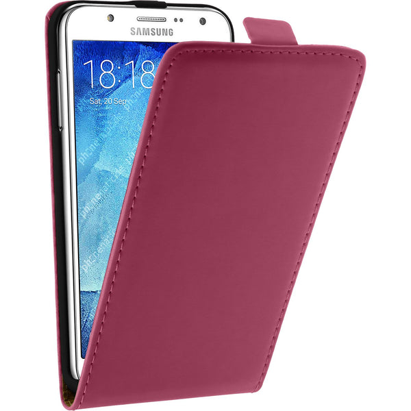 Kunst-Lederhülle für Samsung Galaxy J7 (2015 / J700) Flip-Ca