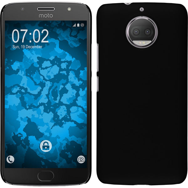 Hardcase für Lenovo Moto G5s gummiert schwarz