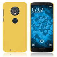 Hardcase für Lenovo Moto G6 gummiert gelb