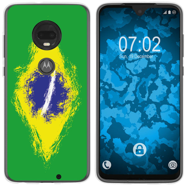 Moto G7 Plus Silikon-Hülle WM Brasilien M3 Case