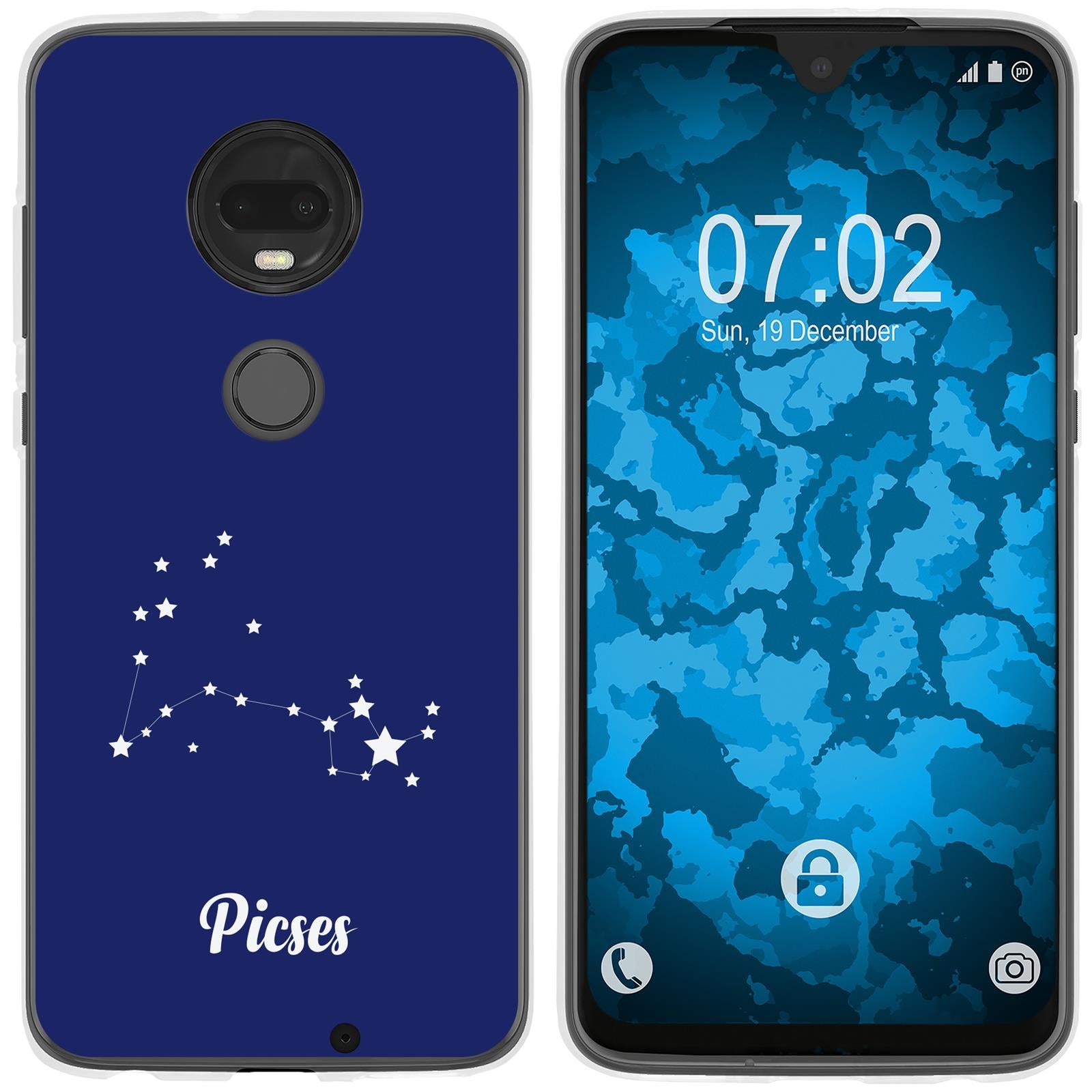 Moto G7 Silikon-Hülle SternzeichenPisces M1 Case