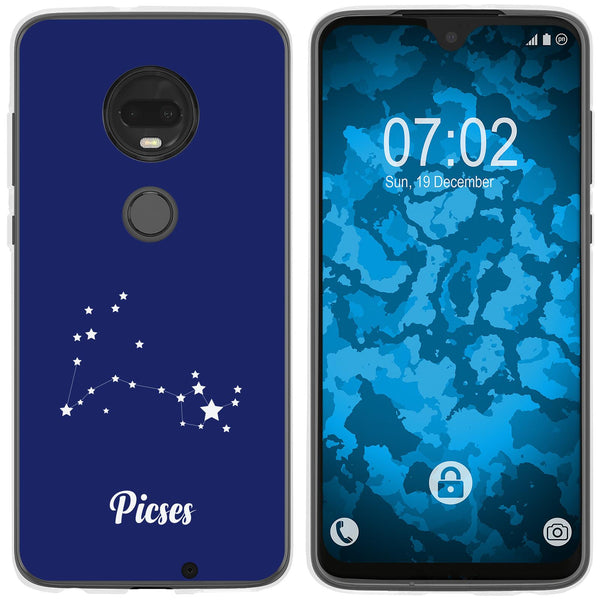 Moto G7 Silikon-Hülle SternzeichenPisces M1 Case