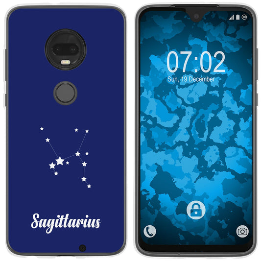 Moto G7 Silikon-Hülle SternzeichenSagittarius M5 Case