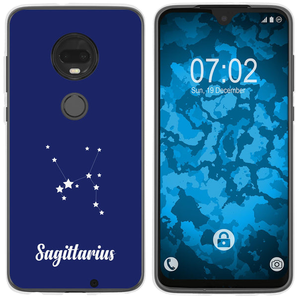 Moto G7 Plus Silikon-Hülle SternzeichenSagittarius M5 Case