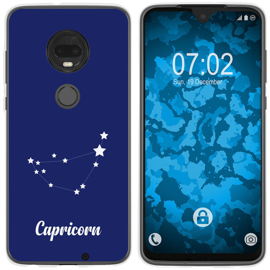 Moto G7 Plus Silikon-Hülle SternzeichenCapricornus M7 Case