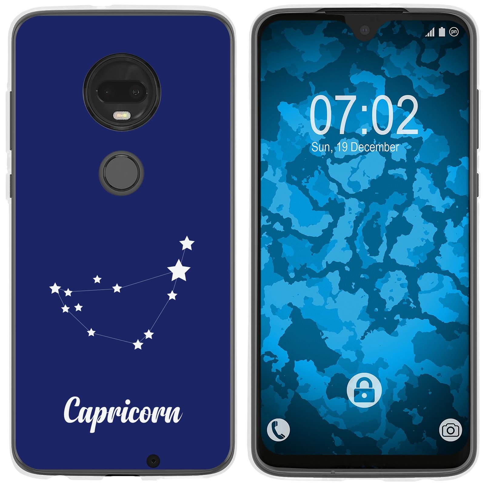 Moto G7 Silikon-Hülle SternzeichenCapricornus M7 Case
