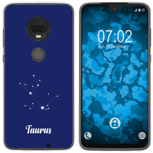 Moto G7 Silikon-Hülle SternzeichenTaurus M8 Case