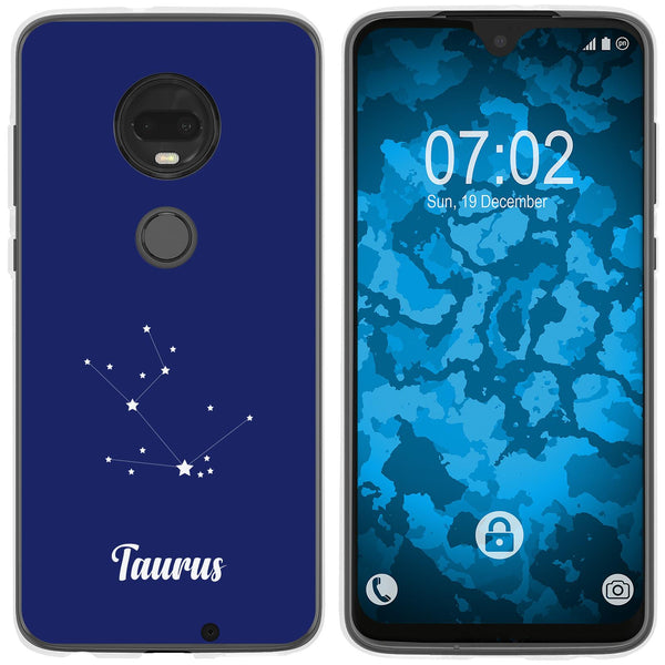 Moto G7 Silikon-Hülle SternzeichenTaurus M8 Case
