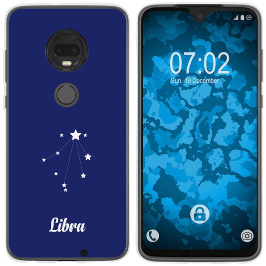 Moto G7 Plus Silikon-Hülle SternzeichenLibra M9 Case