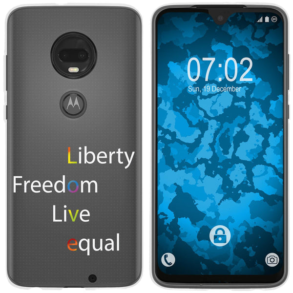 Moto G7 Plus Silikon-Hülle pride Wörter M2 Case