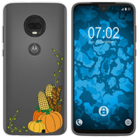 Moto G7 Plus Silikon-Hülle Herbst Erntedankfest/Thanksgiving