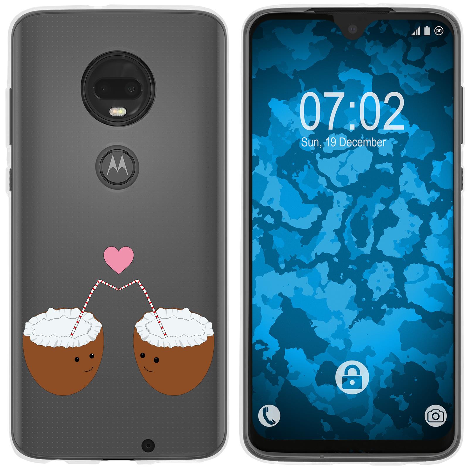 Moto G7 Plus Silikon-Hülle Sommer Coconuts M3 Case