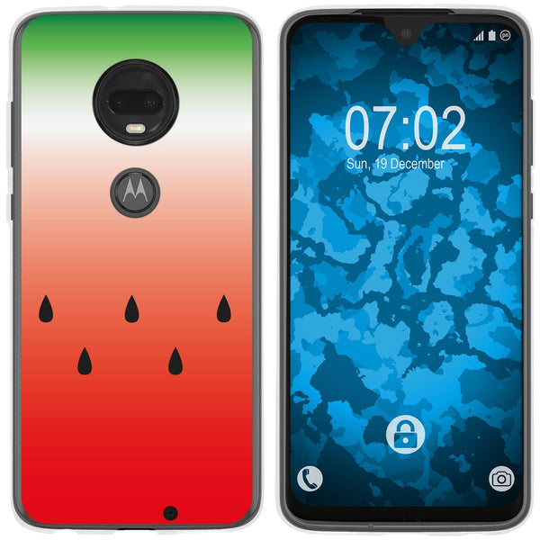 Moto G7 Silikon-Hülle Sommer Melone M5 Case