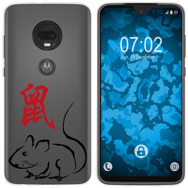 Moto G7 Silikon-Hülle Tierkreis Chinesisch M1 Case