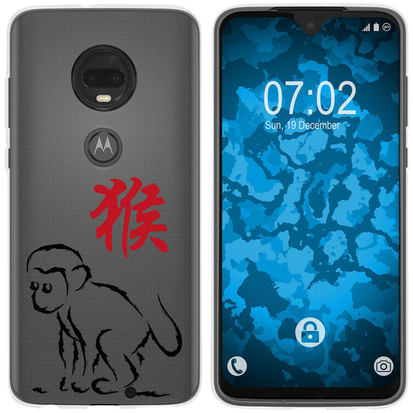 Moto G7 Plus Silikon-Hülle Tierkreis Chinesisch M9 Case