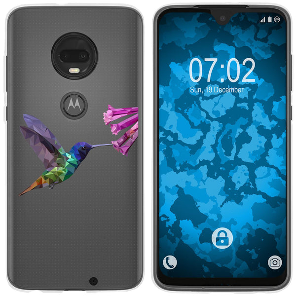 Moto G7 Silikon-Hülle Vektor Tiere Kolibri M3 Case