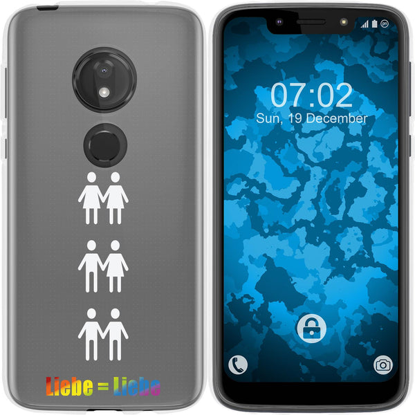 Moto G7 Play Silikon-Hülle pride Beziehung M1 Case