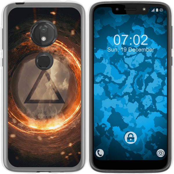 Moto G7 Play Silikon-Hülle Element Feuer M3 Case