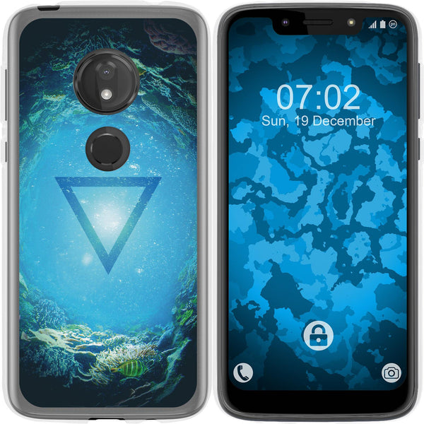Moto G7 Play Silikon-Hülle Element Wasser M4 Case