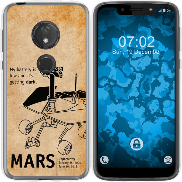 Moto G7 Play Silikon-Hülle Space Rover M2 Case