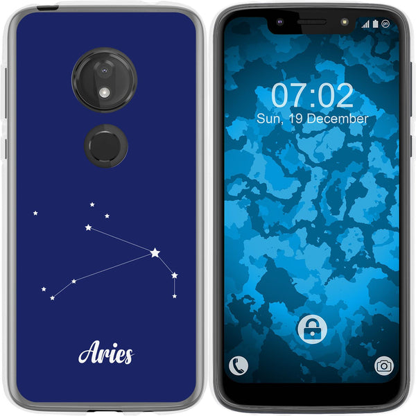 Moto G7 Play Silikon-Hülle SternzeichenAries M11 Case