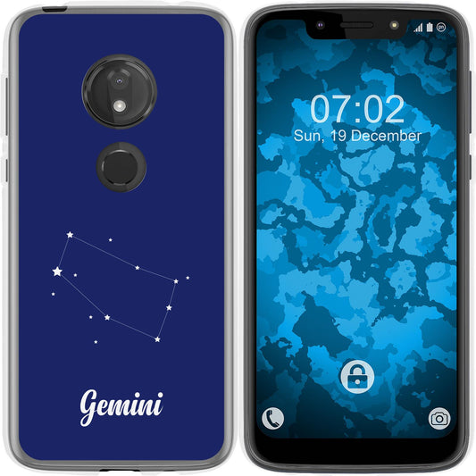 Moto G7 Play Silikon-Hülle SternzeichenGemini M12 Case