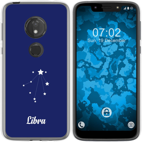 Moto G7 Play Silikon-Hülle SternzeichenLibra M9 Case