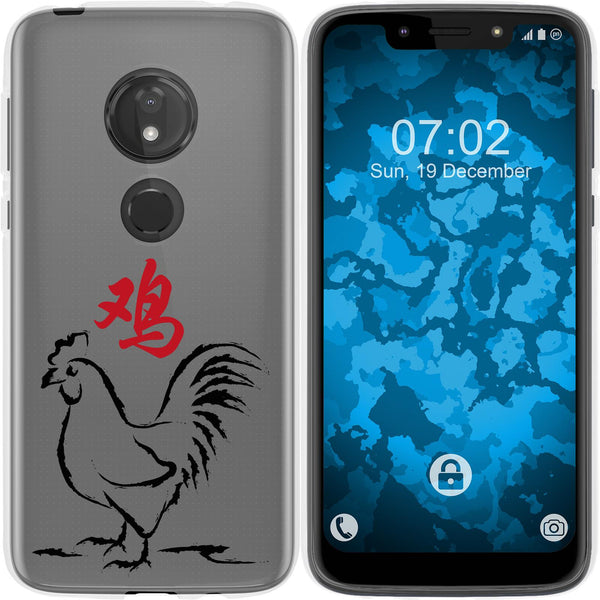 Moto G7 Play Silikon-Hülle Tierkreis Chinesisch M10 Case