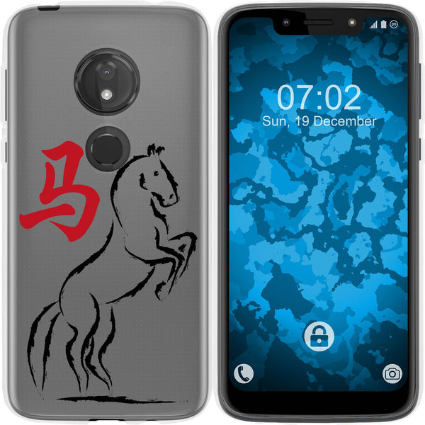 Moto G7 Play Silikon-Hülle Tierkreis Chinesisch M7 Case